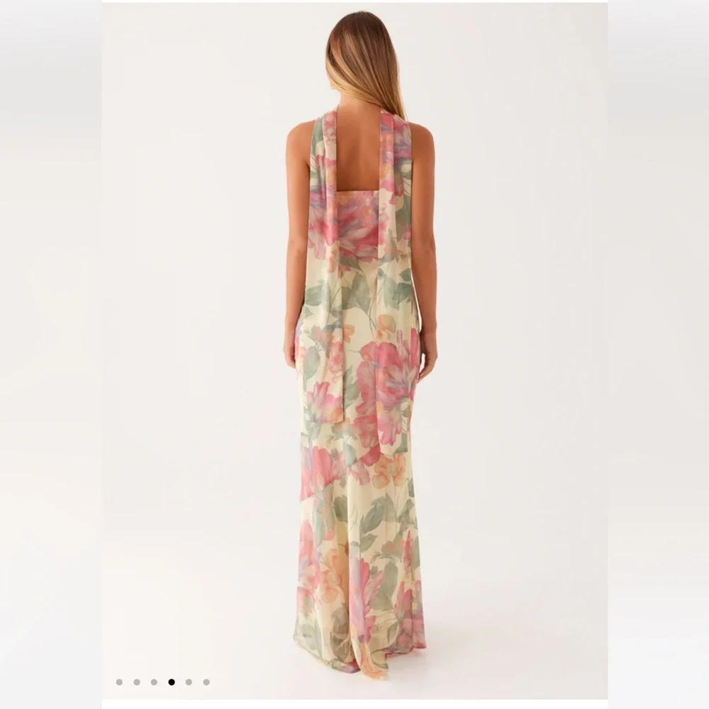 PEPPERMAYO Under The Pagoda Maxi Dress - Yellow Peony NWT - Picture 2 of 2